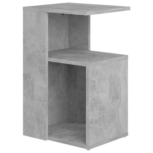 Sidebord 36x30x56 cm konstrueret træ betongrå