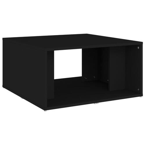 Sofabord 4 stk. 33x33x33 cm konstrueret træ sort
