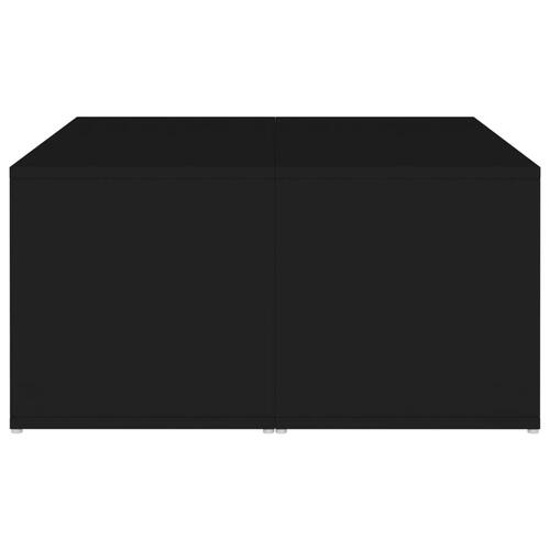 Sofabord 4 stk. 33x33x33 cm konstrueret træ sort