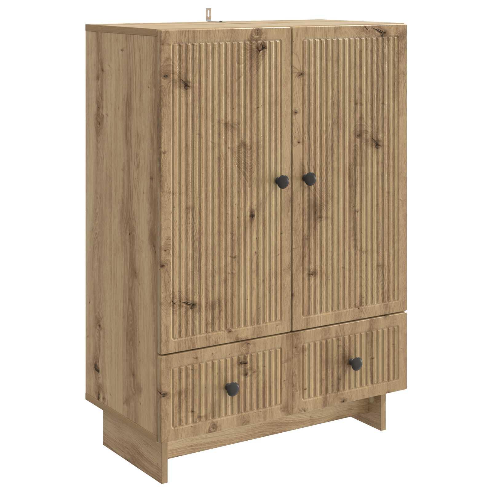 Sidebord Artisan Eg 66 x 34,5 x 95 cm Konstrueret træ billede