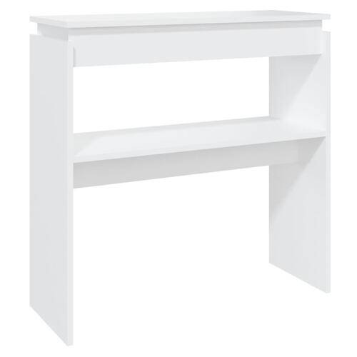 Konsolbord 80x30x80 cm spånplade hvid