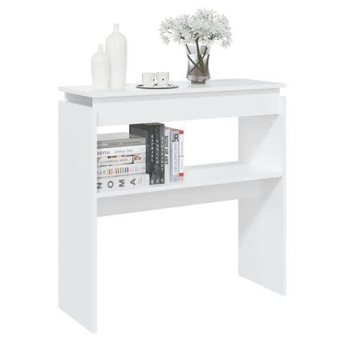 Konsolbord 80x30x80 cm spånplade hvid
