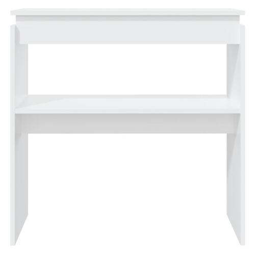 Konsolbord 80x30x80 cm spånplade hvid