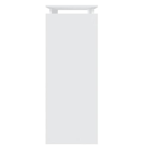 Konsolbord 80x30x80 cm spånplade hvid