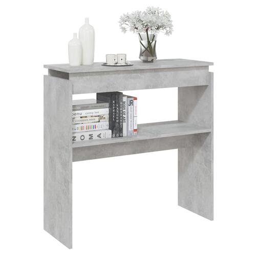 Konsolbord 80x30x80 cm spånplade betongrå