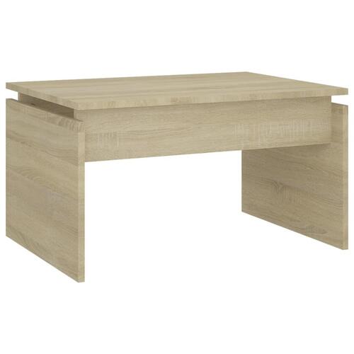 Sofabord 68x50x38 cm konstrueret træ sonoma-eg