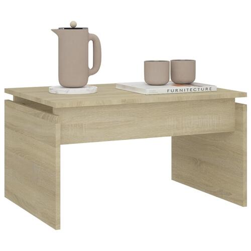Sofabord 68x50x38 cm konstrueret træ sonoma-eg
