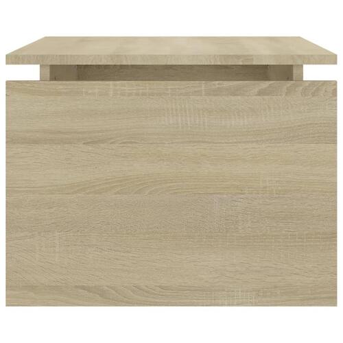 Sofabord 68x50x38 cm konstrueret træ sonoma-eg