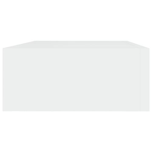 Væghylder med skuffer 2 stk. 40x23,5x10 cm MDF hvid