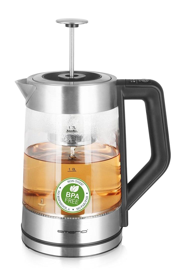 Emerio elkedel 1,7 l - 5 varmeindstillinger, farveskift