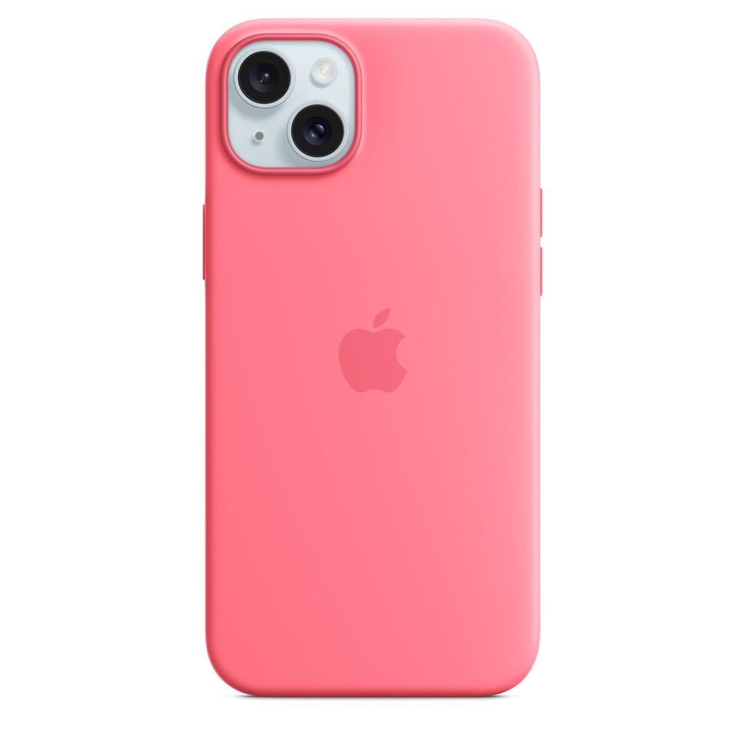Apple silikonecover med MagSafe - Pink (til iPhone) billede