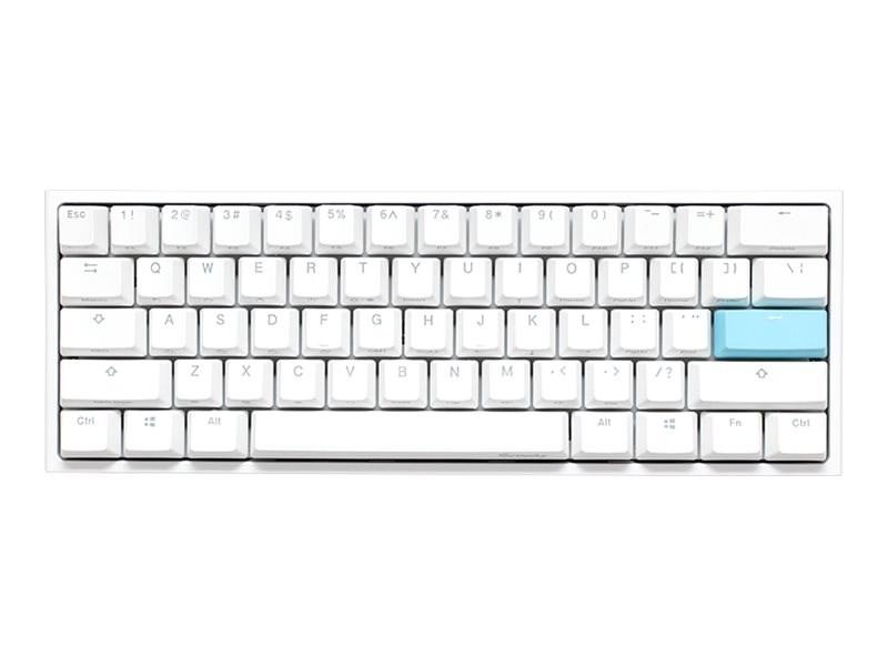 Ducky One 2 Pro Mini White Edition gamingtastatur – RGB, Kailh Red (US) billede