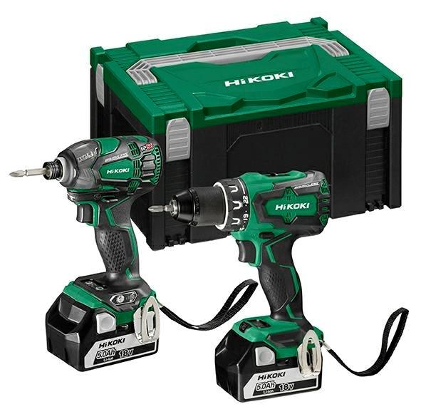 HiKOKI KC18DBDLW – 18V kombosæt med bore-/skruemaskine, slagnøgle og kasse billede