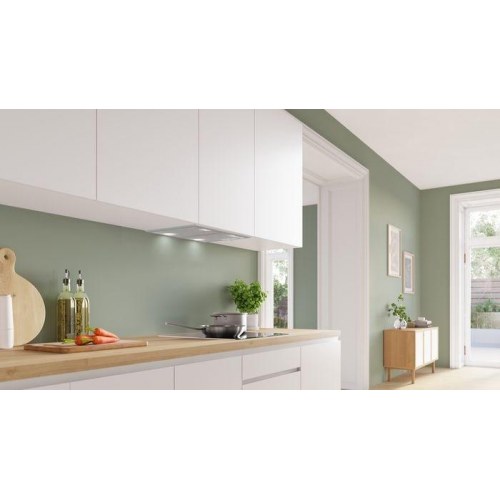 Bosch Serie 4 DHL555BM indbygget emhÃ¦tte â metallic/sÃ¸lv, 604 mÂ³/t