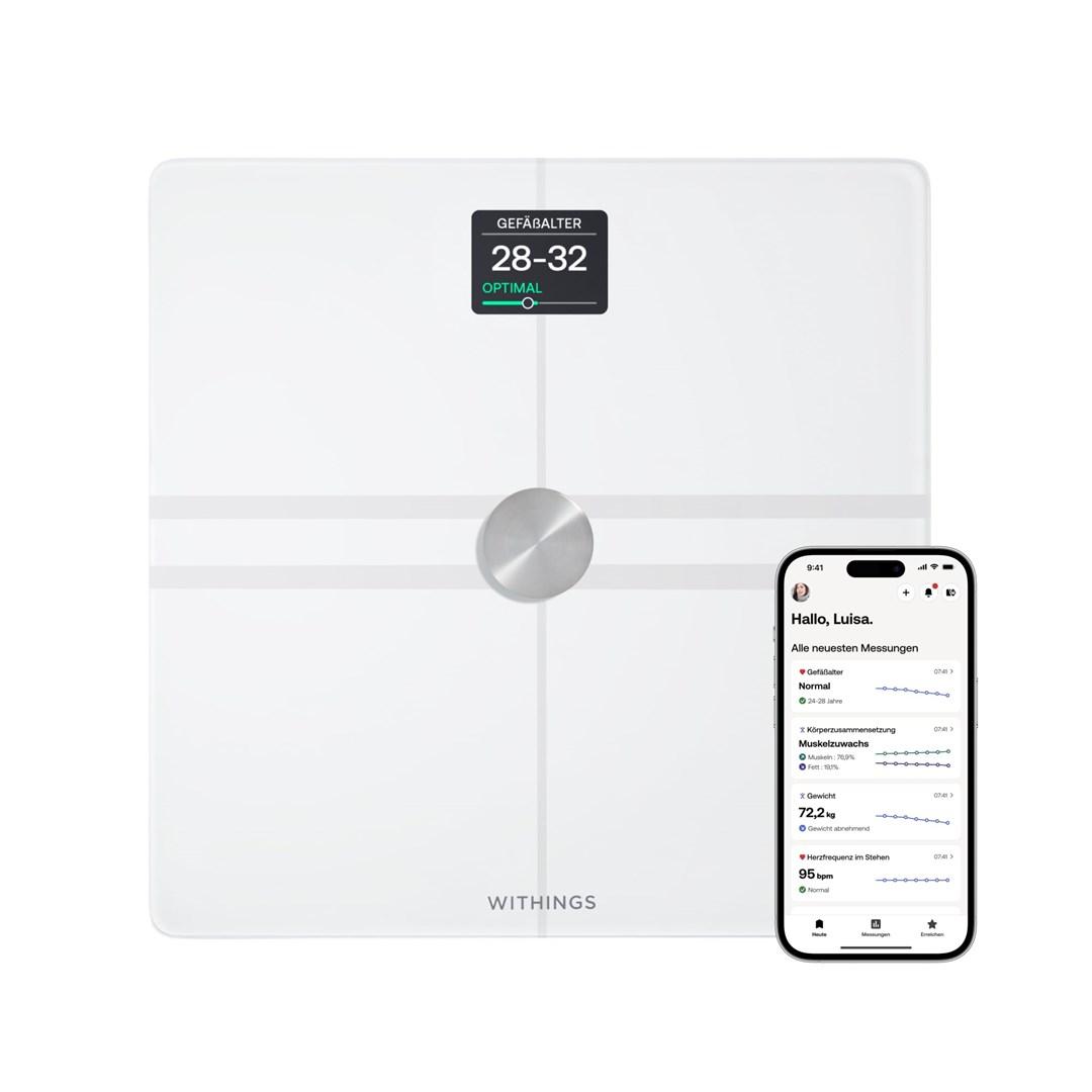 Withings Body Comp badevægt - hvid smart vægt