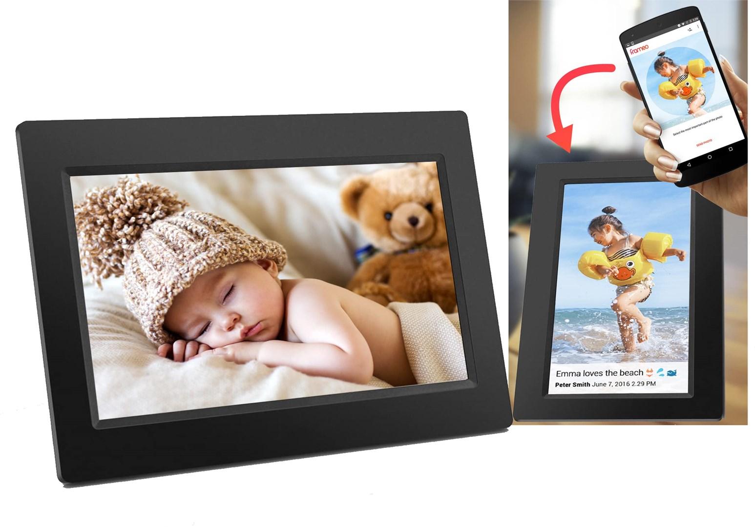 Denver PFF-1015B digital fotoramme 10,1" Wi-Fi med touchscreen og 16 GB - Sort