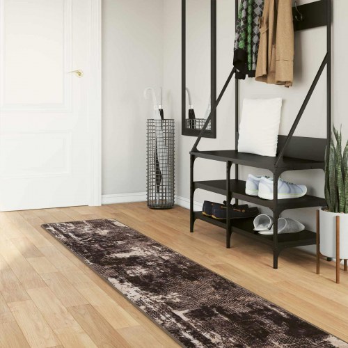 Løber tæppe MARSA - sort 50 × 300 cm, polyester med PVC-bagside