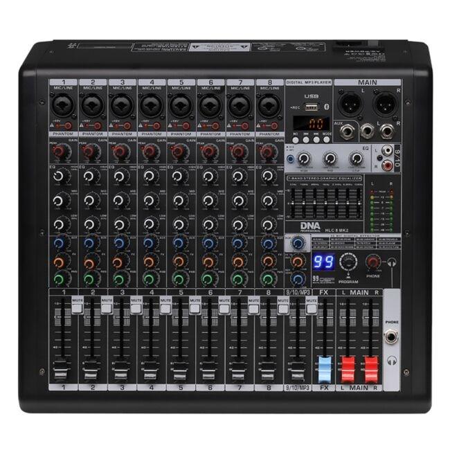 Natec DNA HLC 8 MK2 – analog mixer med 8 kanaler billede