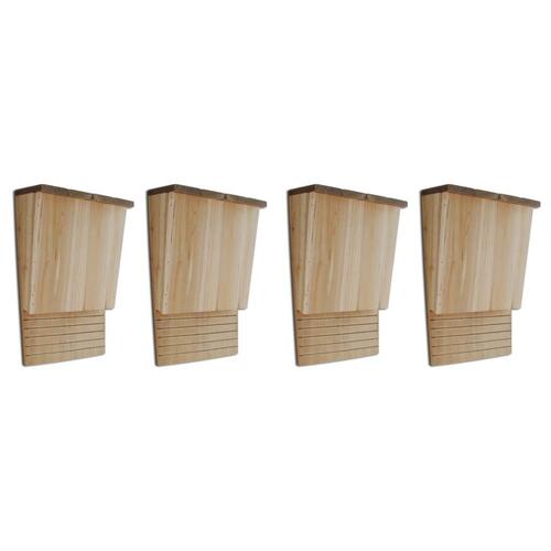 Flagermuskasse 4 stk. træ 22 x 12 x 34 cm