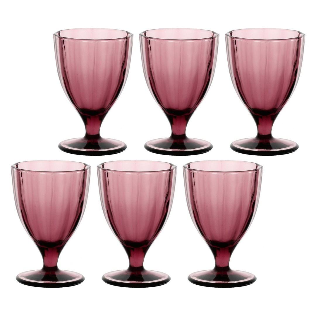 Rose&Tulipani Amami vinglas – sæt med 6, lilla, 300 ml billede