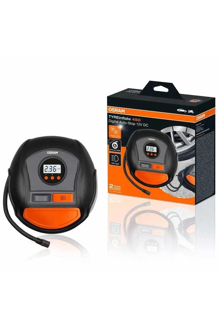 OSRAM TYREinflate 450 digital kompressor 12 V - auto-stop, op til 5,5 bar