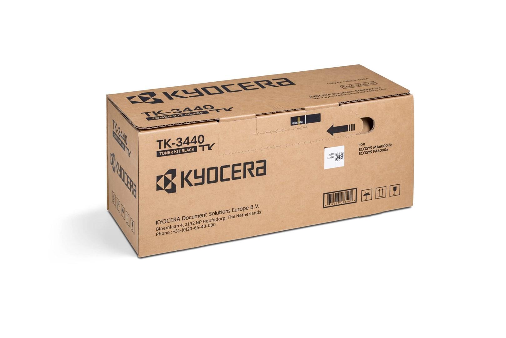 Kyocera TK-3440 sort toner - til ECOSYS MA6000ifx/PA6000x