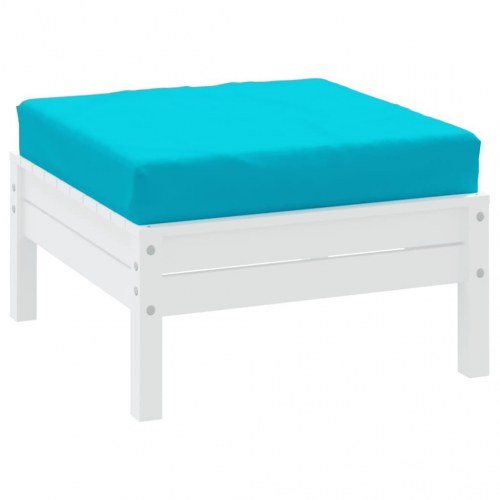 Pallehynde 60 × 60 × 8 cm i oxfordstof - turkis