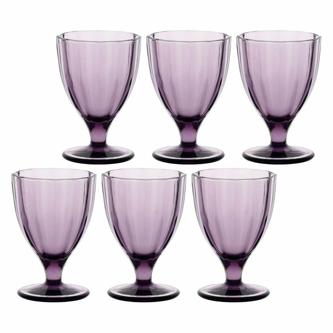 Rose&Tulipani Amami glas 30 cl – sæt af 6, ametyst billede