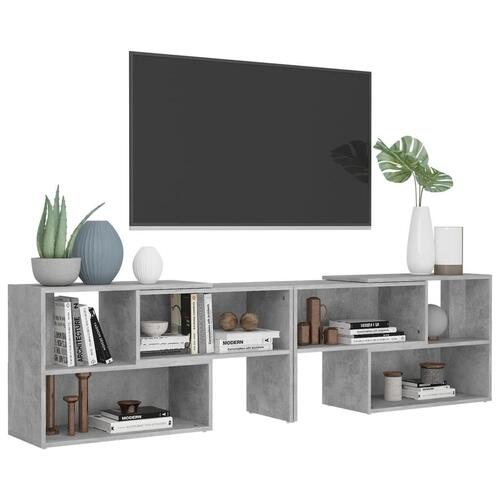 Tv-skab 149x30x52 cm konstrueret træ betongrå