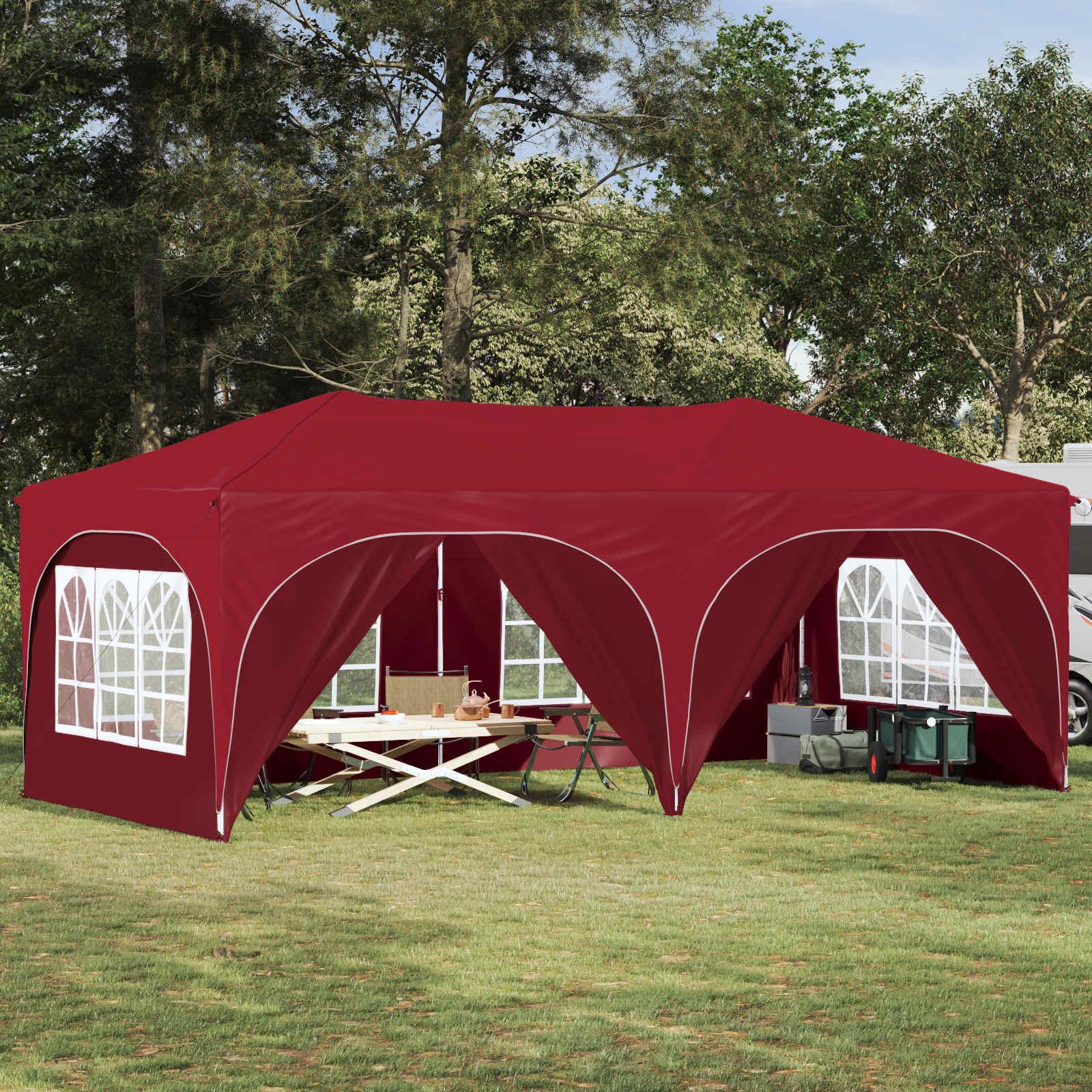 Pop-up Festtelt Bordeaux 575 x 288 x 245 cm Oxford stof billede