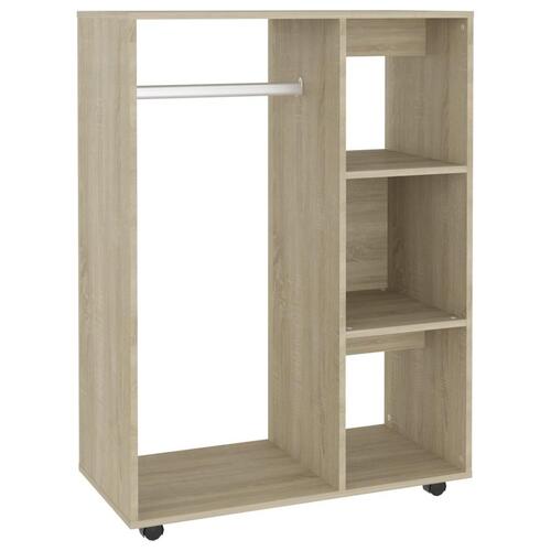 Garderobe 80x40x110 cm spånplade sonoma-eg