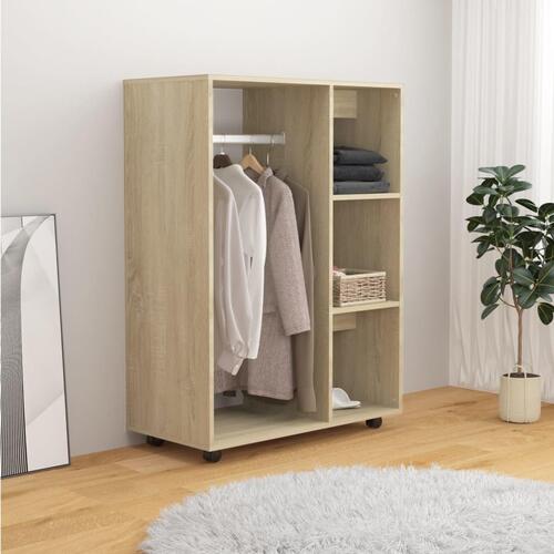 Garderobe 80x40x110 cm spånplade sonoma-eg