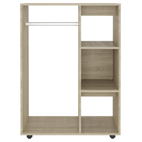 Garderobe 80x40x110 cm spånplade sonoma-eg