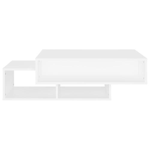 Sofabord 105x55x32 cm konstrueret træ hvid