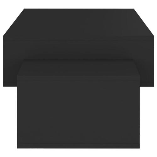 Sofabord 105x55x32 cm konstrueret træ sort
