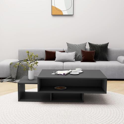 Sofabord 105x55x32 cm konstrueret træ grå