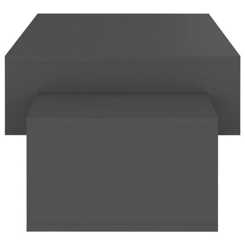 Sofabord 105x55x32 cm konstrueret træ grå