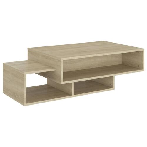 Sofabord 105x55x32 cm konstrueret træ sonoma-eg