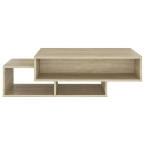 Sofabord 105x55x32 cm konstrueret træ sonoma-eg