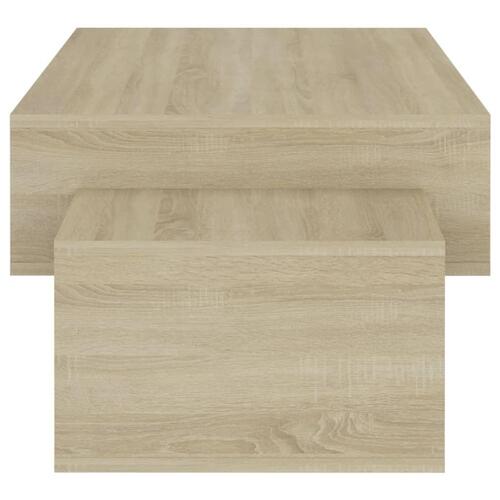 Sofabord 105x55x32 cm konstrueret træ sonoma-eg