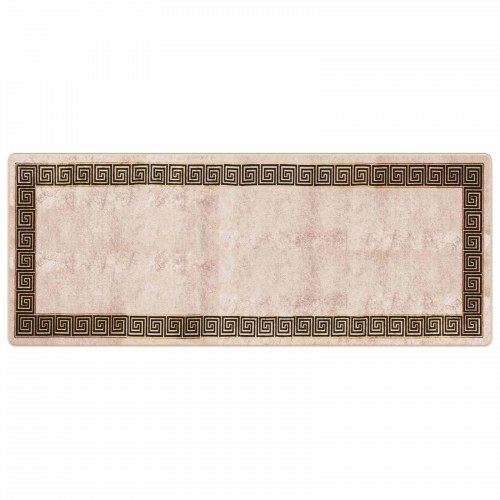 Løber tæppe MARSA - sort kant 100 × 250 cm, polyester med skridsikker PVC-bagside