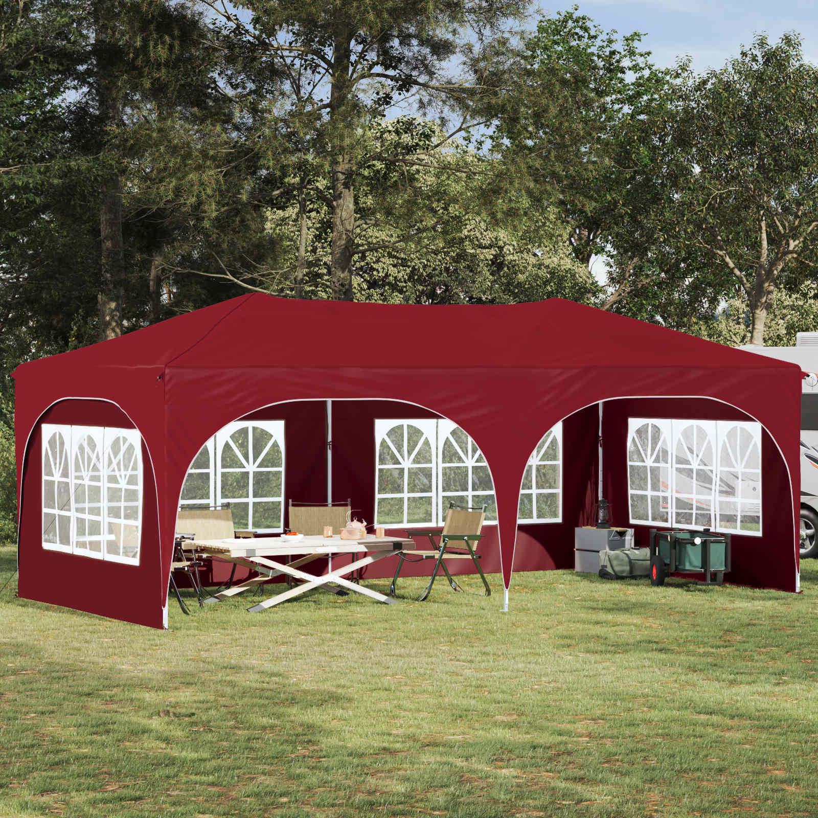 Pop-up Festtelt Bordeaux 575 x 288 x 245 cm Oxford stof billede