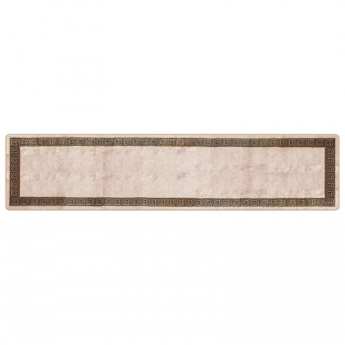 Løber tæppe MARSA - sort kant 80 x 350 cm, polyester/PVC