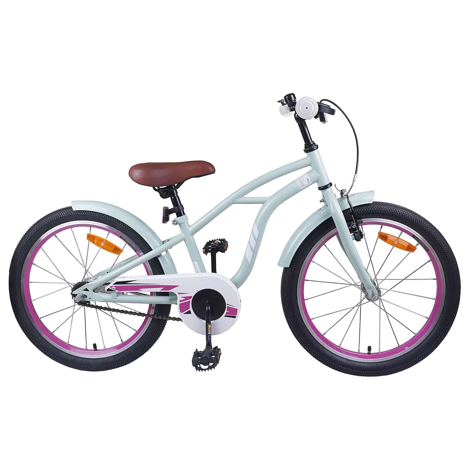 Børnecykel 22 tommer til 7-12 år gammel Lys grøn billede