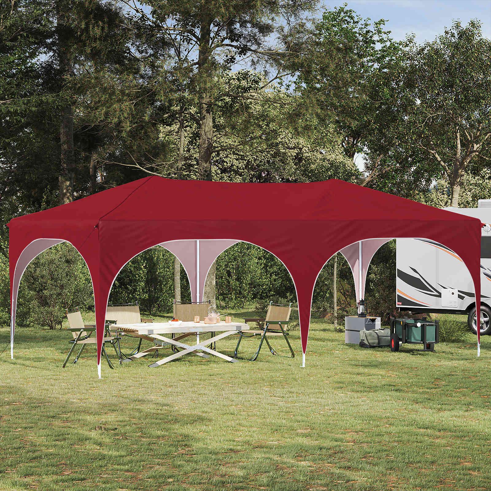 Pop-up Festtelt Bordeaux 575 x 288 x 245 cm Oxford stof billede