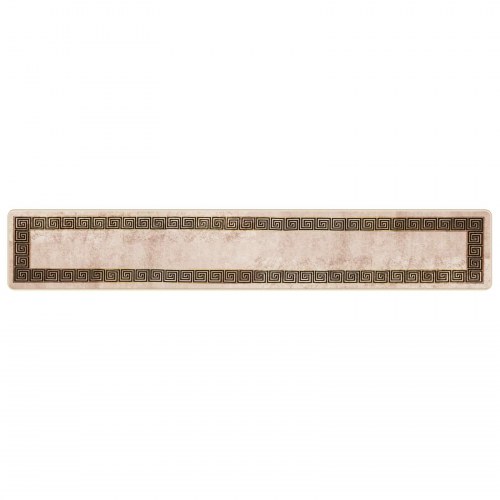 Løber-tæppe Marsa - sort 50 × 300 cm, polyester med skridsikker PVC