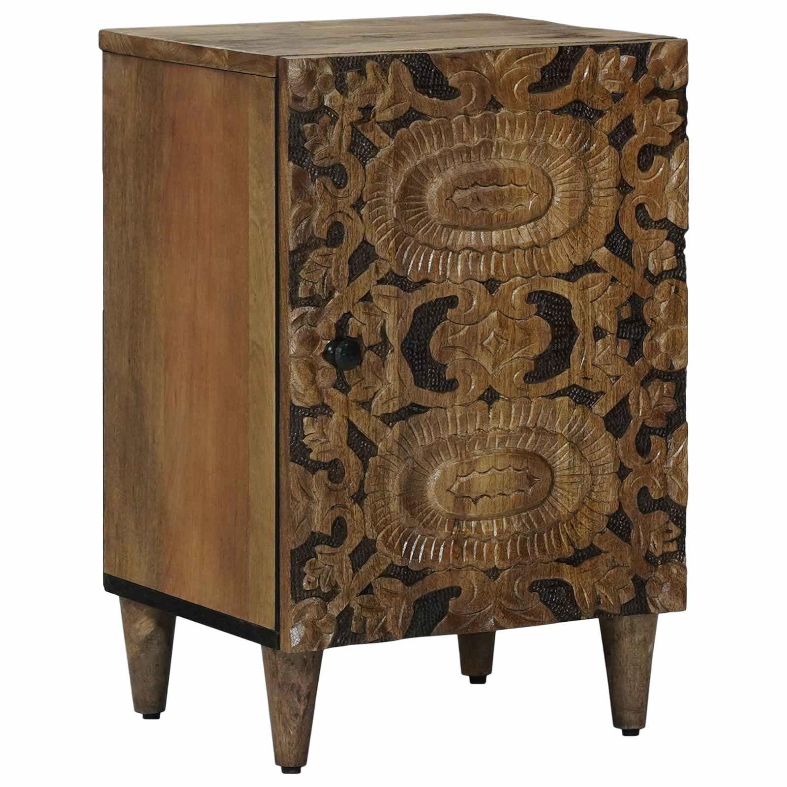 Badeværelsesskab Brun 38 x 33,5 x 58 cm Massivt mangotræ billede