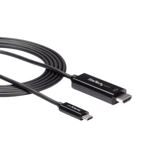 USB C til HDMI-adapter Startech CDP2HD2MBNL Sort (2 m)