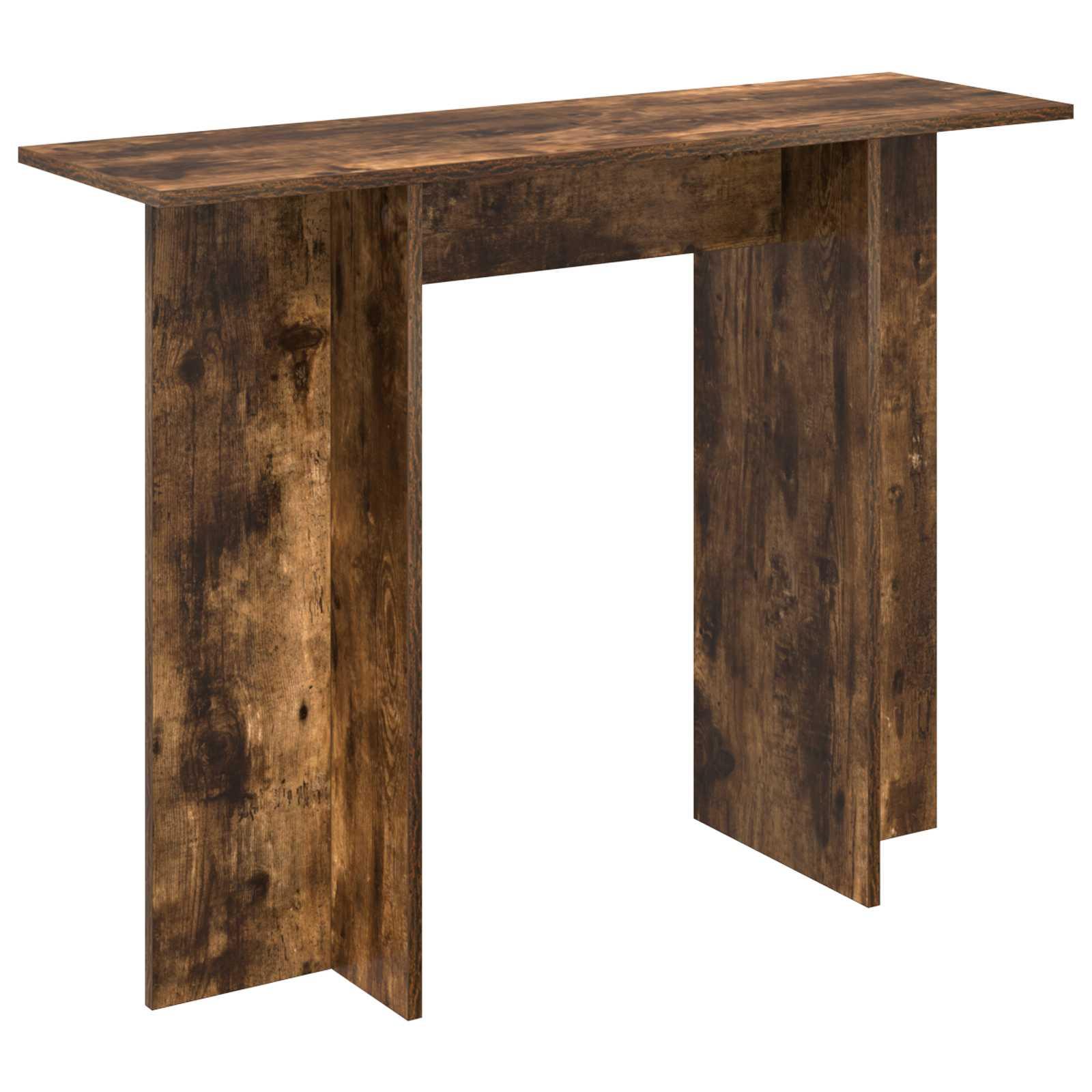 Konsolbord Røget Eg 100 x 30 x 75 cm Konstrueret træ billede
