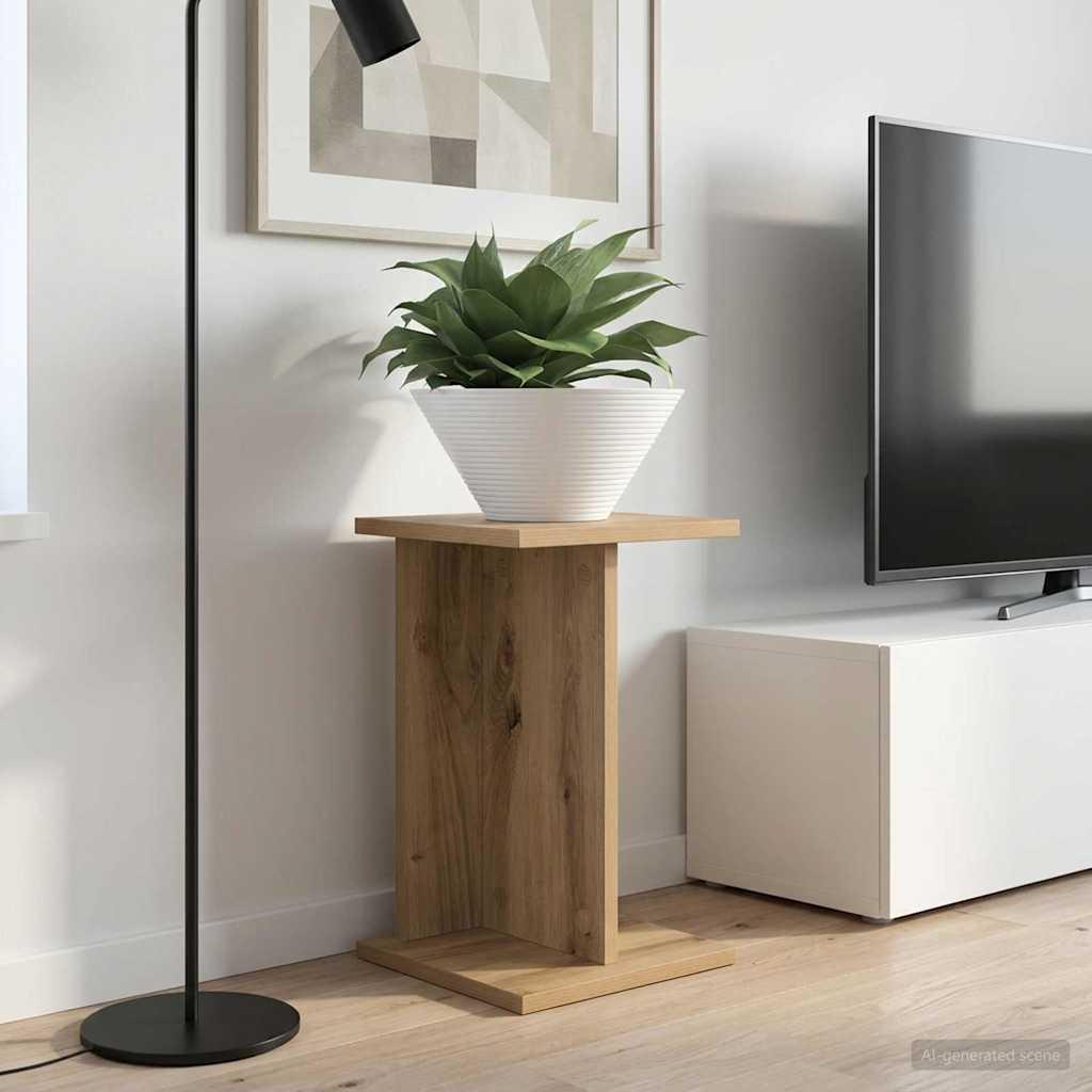Planteholder i konstrueret træ - artisan eg, 25 × 25,5 × 40,5 cm